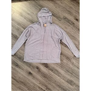 INDYGENA Akoro Open Front with Hood Athleisure Heather Gray